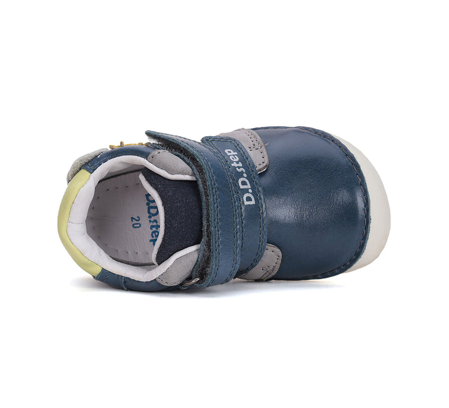 D.D.step boys barefoot/ first steps/ Dragon detail/Navy  S070-51562A