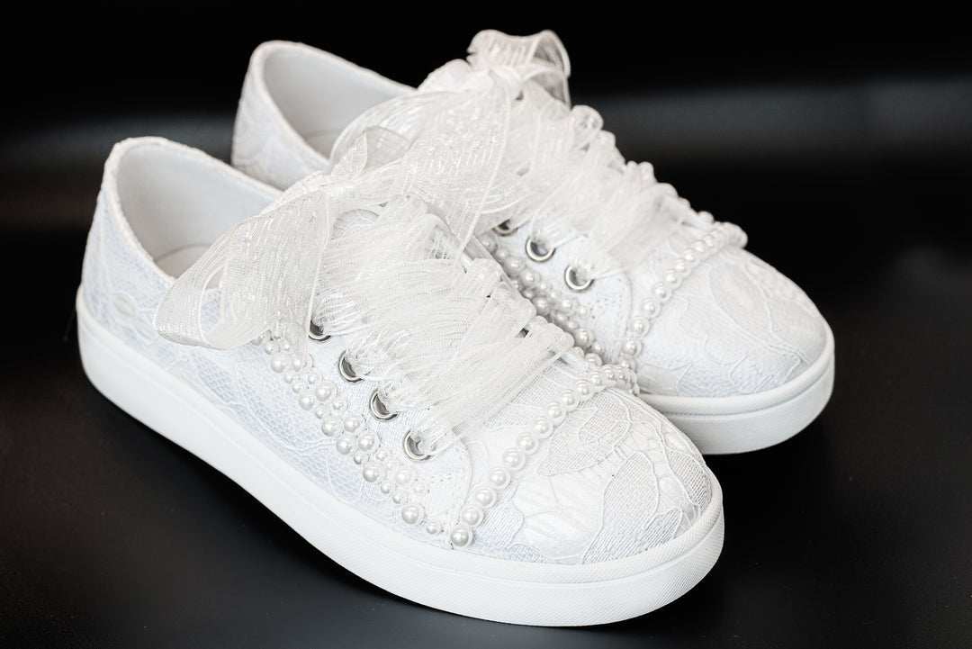 Sweeties By Sweetie Pie /Girls White Communion Sneaker Shoes /TIANA_3091.jpg