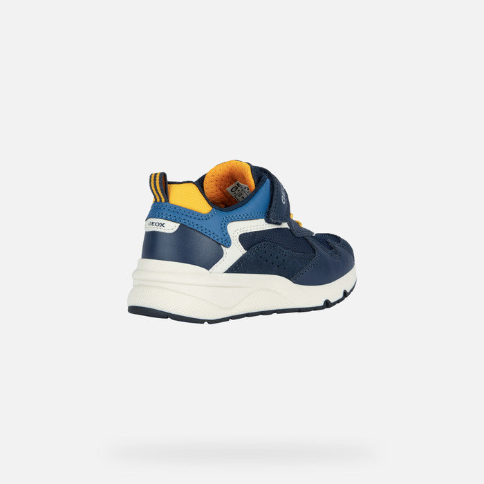 GEOX J ROONER /BOY LOW TOP SNEAKER NAVY/YELLOW J36H0A_2129.jpg