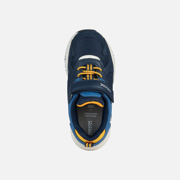 GEOX J ROONER /BOY LOW TOP SNEAKER NAVY/YELLOW J36H0A_2130.jpg