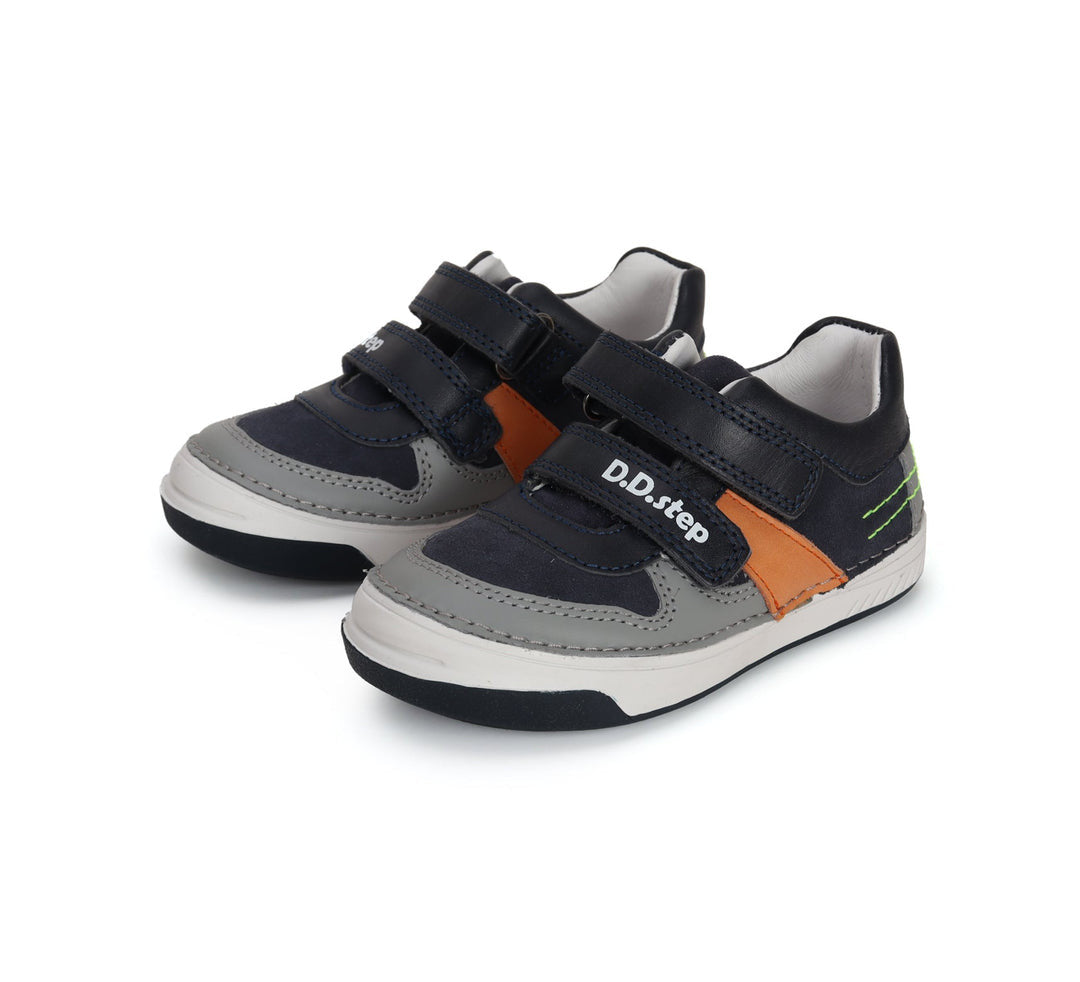 D.D.step boys leather shoes/black and grey S040-41688_3168.jpg