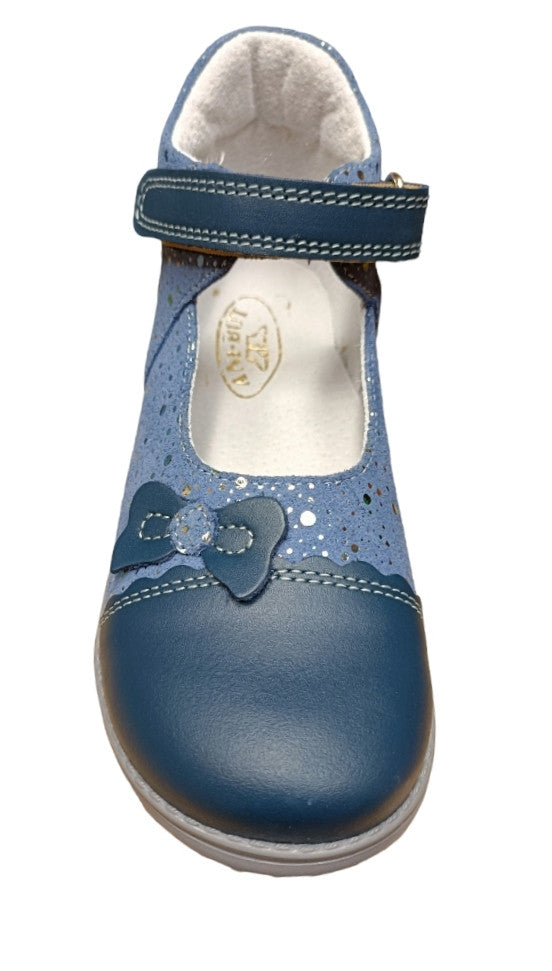 Ani-But prophylactic leather ballerinas with Thomas heel /Mary Jane LENA navy/blue_2972.jpg