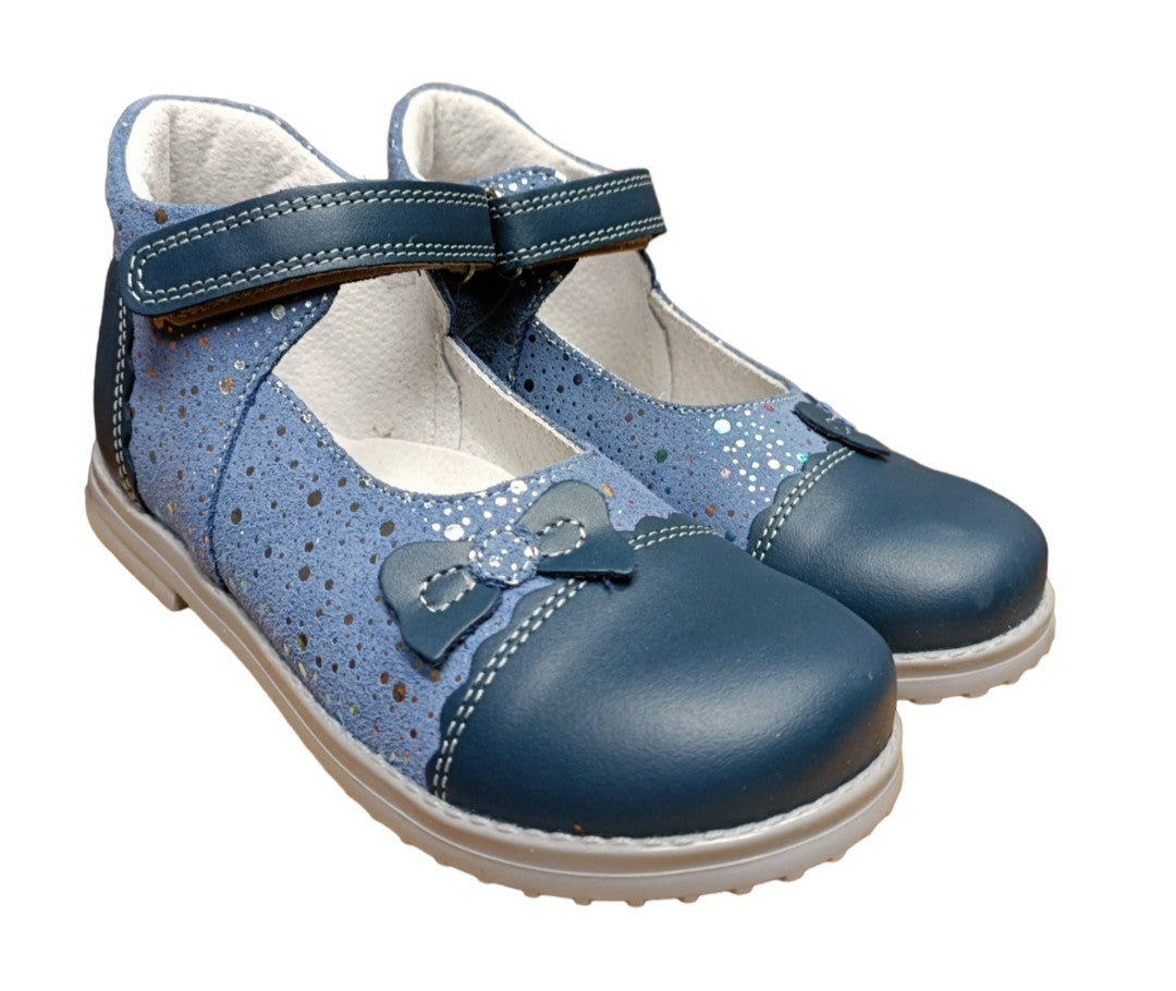 Ani-But prophylactic leather ballerinas with Thomas heel /Mary Jane LENA navy/blue_2978.jpg