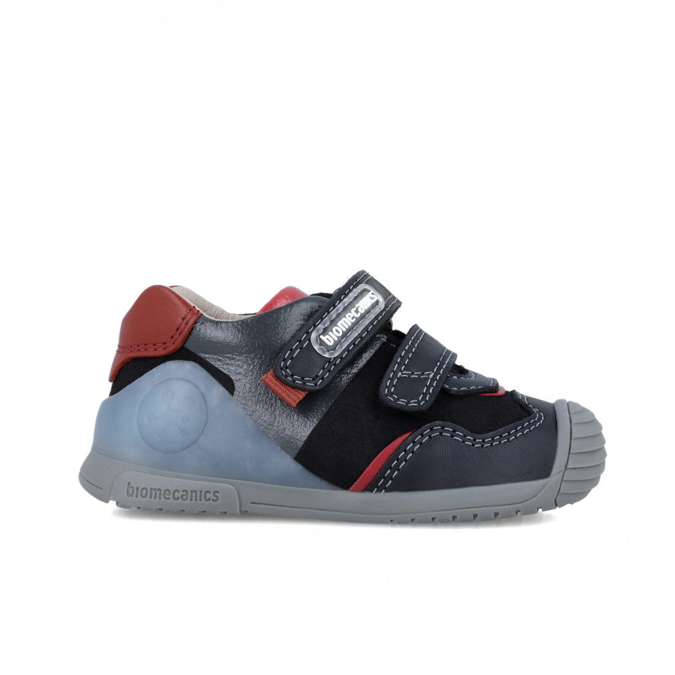 Biomecanics first steps sneakers for baby boy/ Black, grey 241121-A054