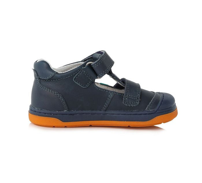 Ponte20 boys leather sandals /supinated /colour Royal Blue DA03-1-397A