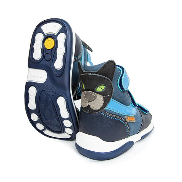 Memo boys Toddlers + Junior leather sandals /diagnostic sole /colour Blue - grey, CAT 1CH_3394.jpg