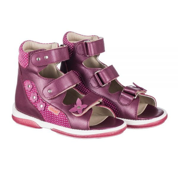 Memo girls sandals /diagnostic sole /colour Dark pink, AGNES 3JE_3430.jpg