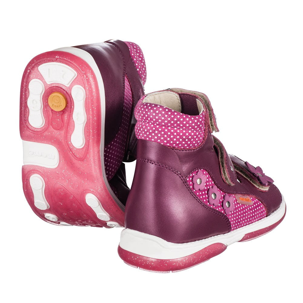 Memo girls sandals /diagnostic sole /colour Dark pink, AGNES 3JE_3431.jpg