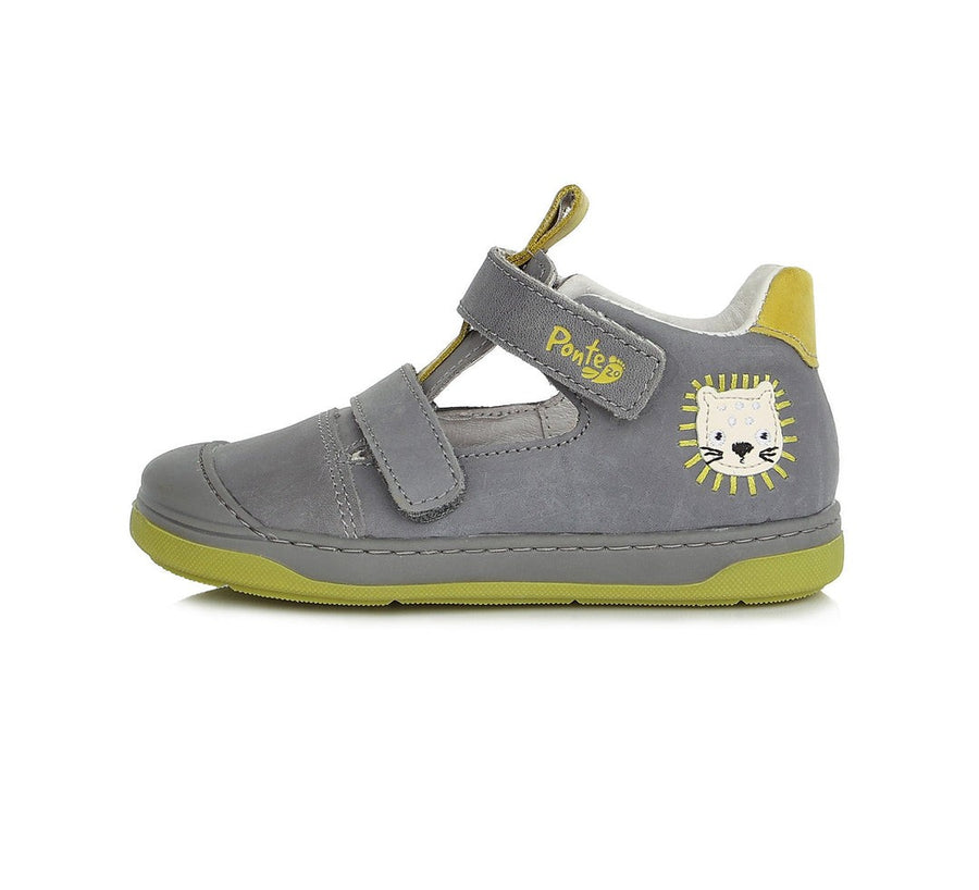 Ponte20 boys leather sandals /supinated /colour Grey DA03-1-396A_83.jpg