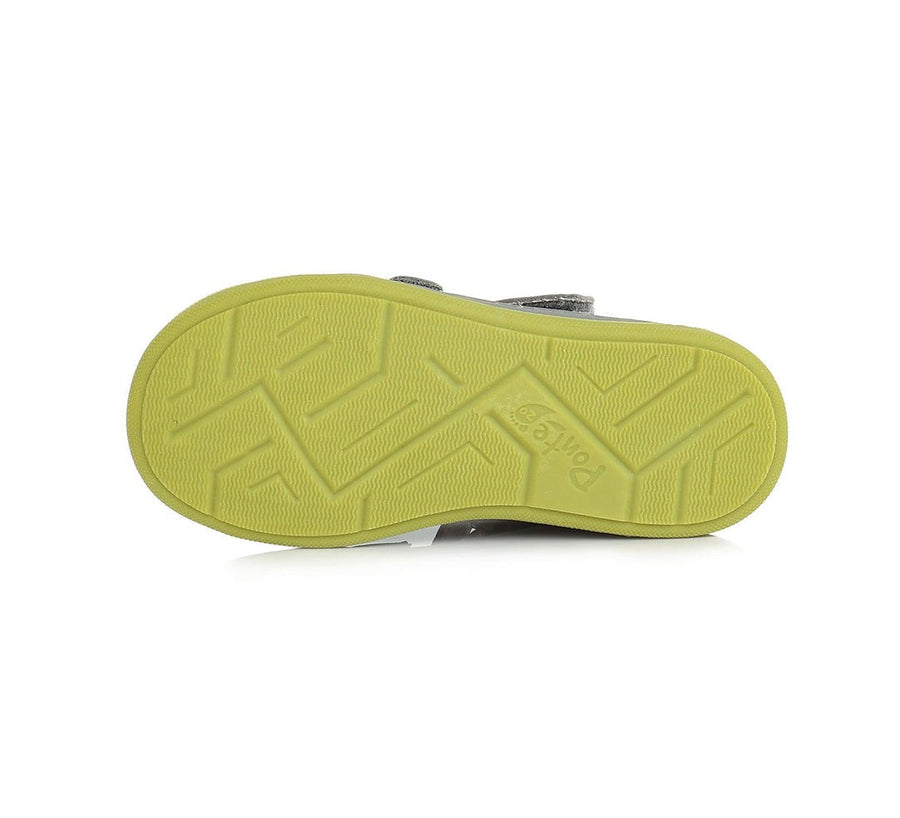 Ponte20 boys leather sandals /supinated /colour Grey DA03-1-396A_87.jpg