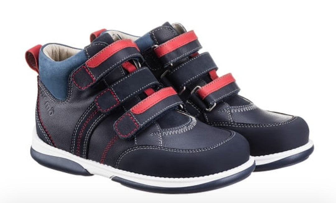 MEMO boys leather boots /diagnostic sole /colour Navy - blue, POLO 3DA_3705.jpg