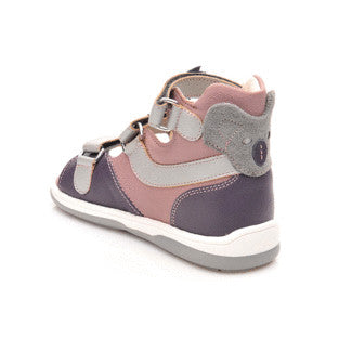 Memo girls Toddlers + Junior, leather sandals /diagnostic sole /colour Purple - pink, KOALA 3NA_3400.jpg