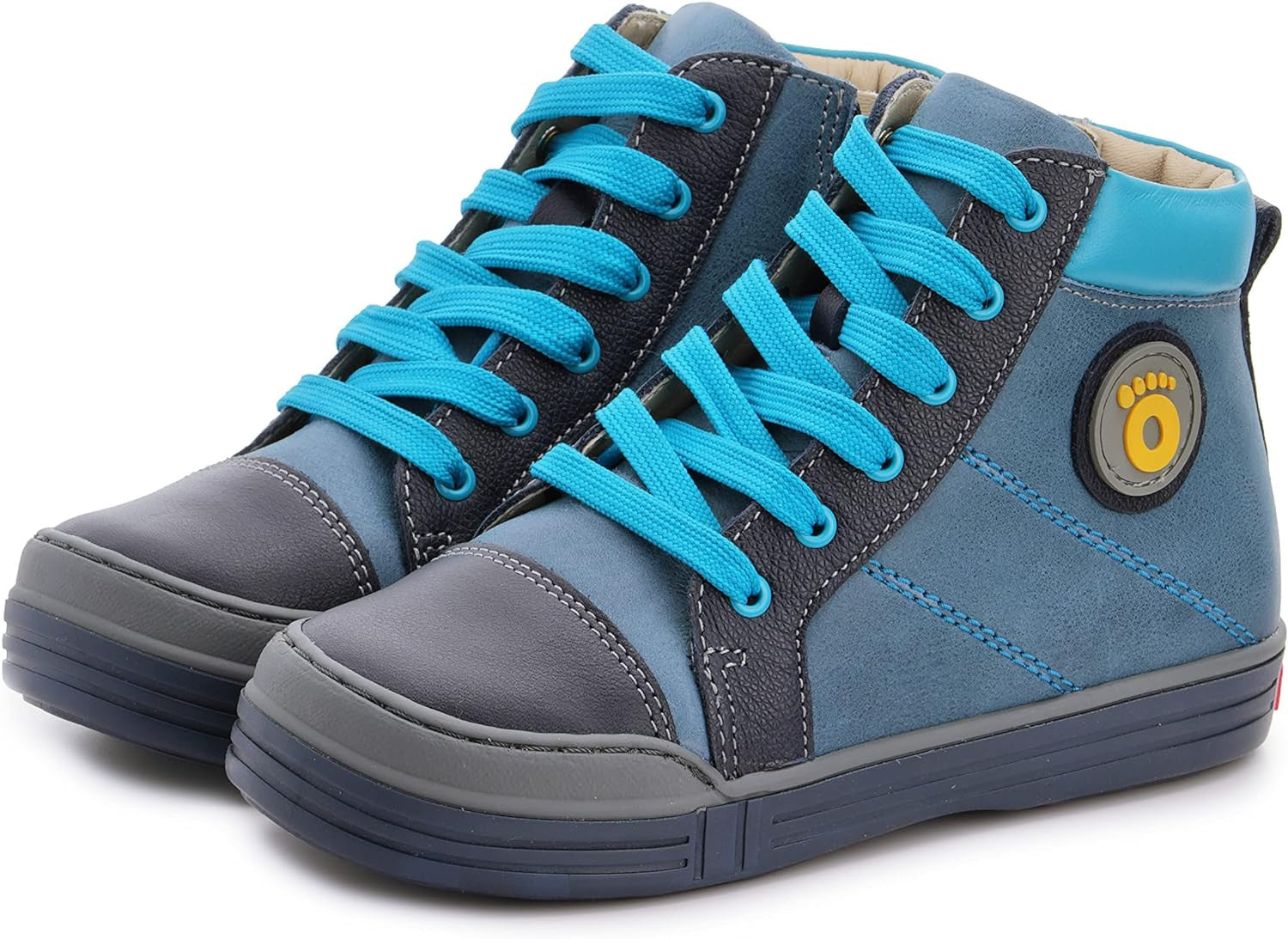Memo boys leather /fully laced sneakers /diagnostic sole, colour Navy blue, PORTLAND 3CH_3309.jpg