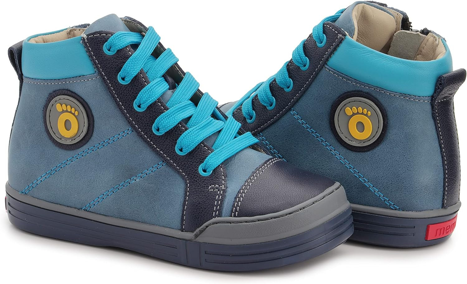 Memo boys leather /fully laced sneakers /diagnostic sole, colour Navy blue, PORTLAND 3CH_3310.jpg