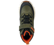 Geox boys boots /waterproof/breathable /Dark green, orange J36LCG C0623