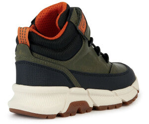 Geox boys boots /waterproof/breathable /Dark green, orange J36LCG C0623