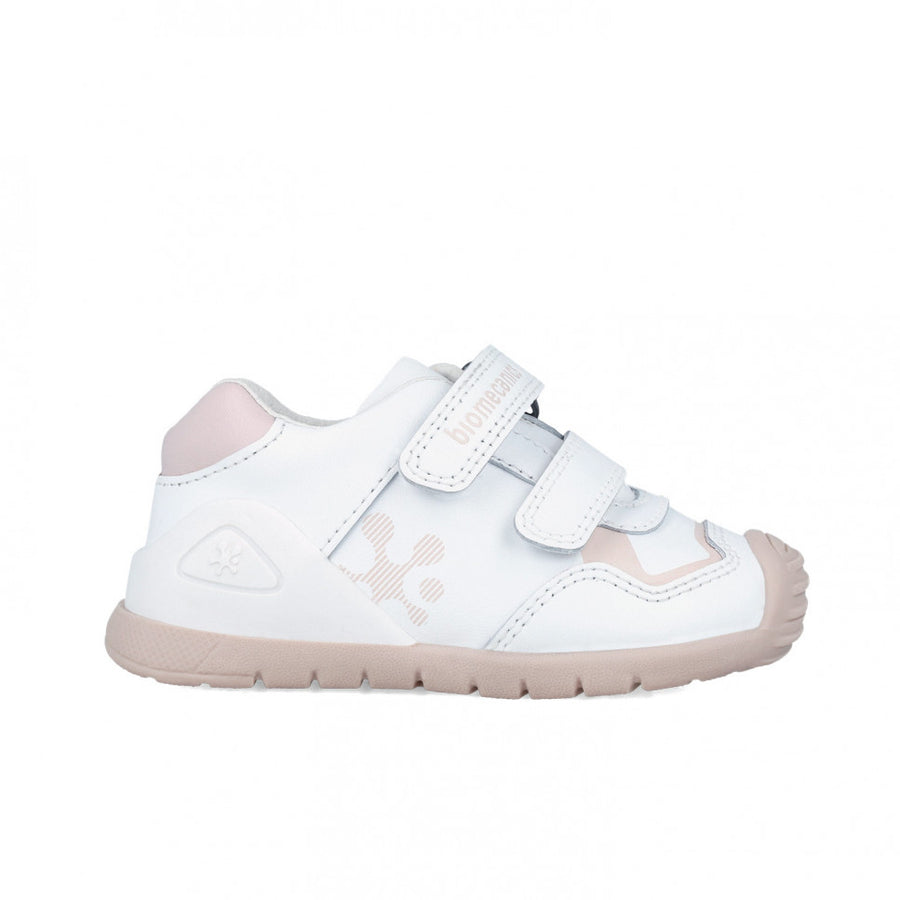 Biomecanics  first steps for baby girl/ White/pink 241001-B786_4138.jpg