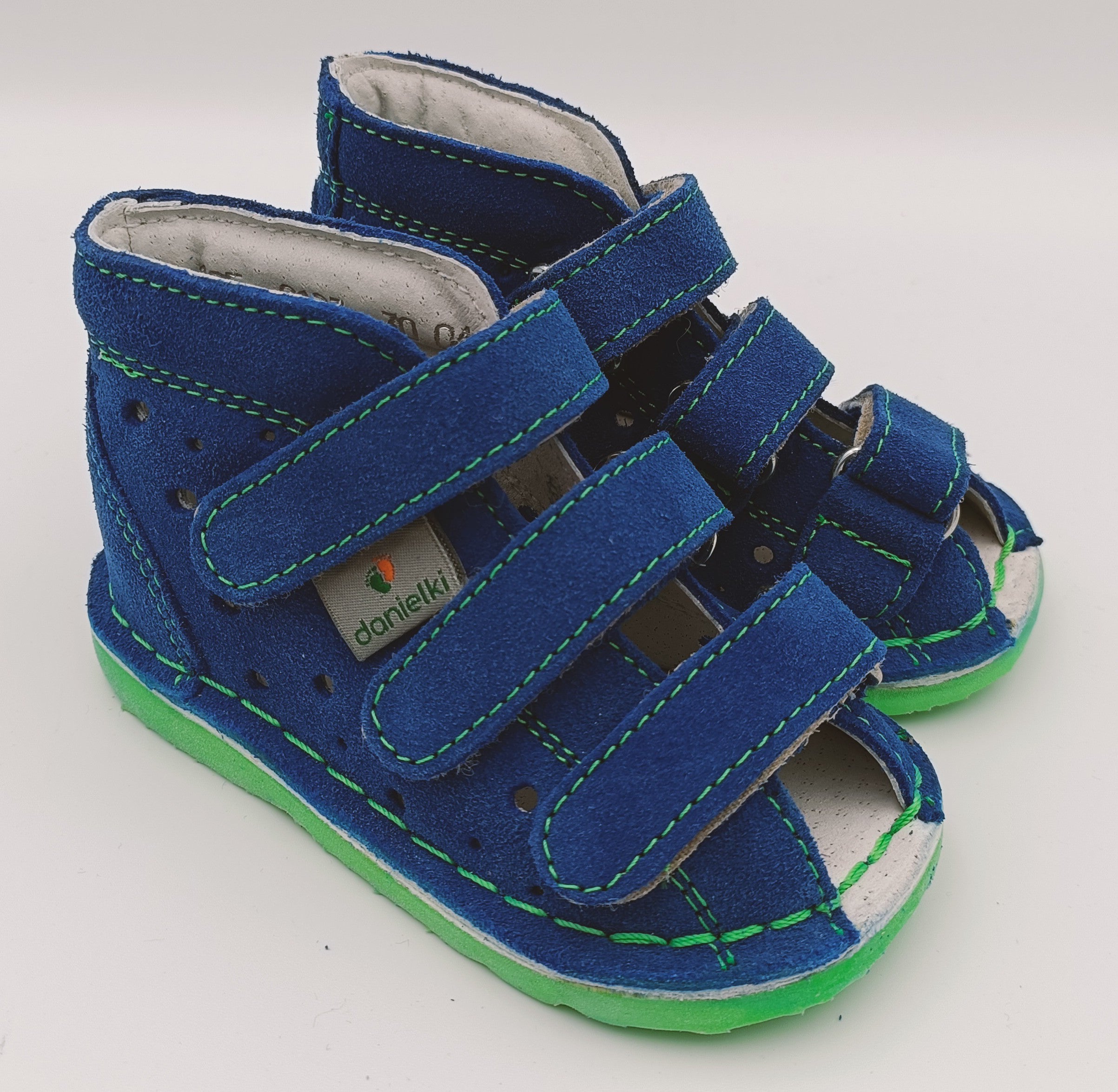 Danielki prophylactic boys slippers/sandals colour blue fluo_3608.jpg