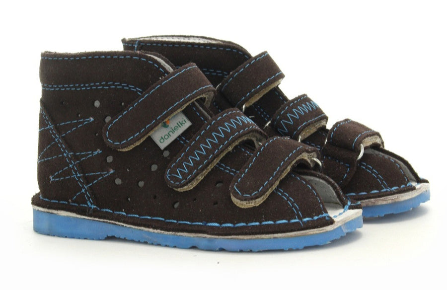 Danielki prophylactic boys slippers/sandals, colour brown_595.jpg