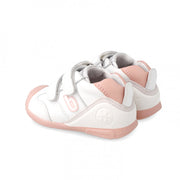 Biomecanics first steps for baby girl/ White/pink 221001-B113
