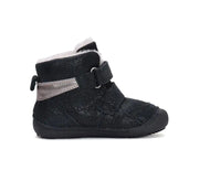 D.D.step girls barefoot leather boots/ warm lining/ water repellent /Autumn- Winter/W063-42254BL Black