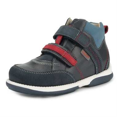 MEMO boys leather boots /diagnostic sole /colour Navy Blue Polo Junior GranaTowy 3DA