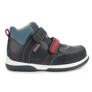 MEMO boys leather boots /diagnostic sole /colour Navy Blue Polo Junior GranaTowy 3DA