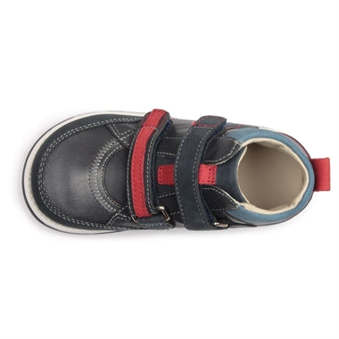 MEMO boys leather boots /diagnostic sole /colour Navy Blue Polo Junior GranaTowy 3DA