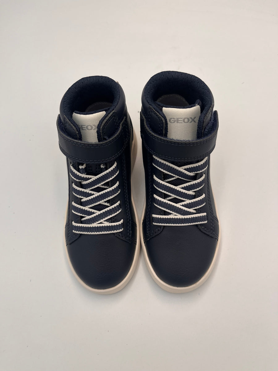GEOX ECLYPER Boy High Top Sneakers/Navy-white/(J66LSF 054FU C4211)