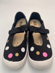 3f Slippers, girls /first steps black slippers