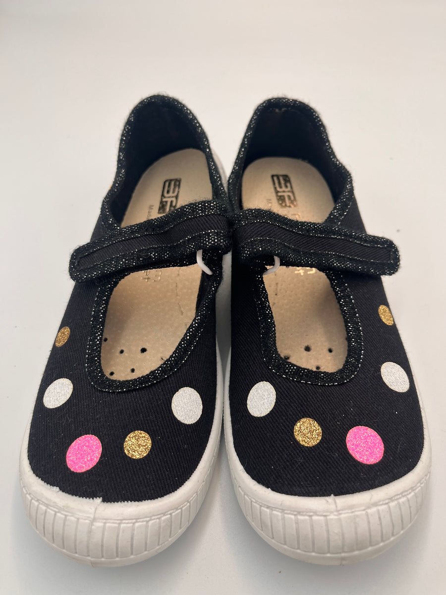 3f Slippers, girls /first steps black slippers