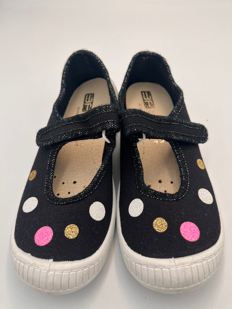 3f Slippers, girls /first steps black slippers