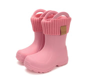 D.D.step Wellies/ Lightweight/ removable warm socks/ handles/ water lily pink/ (I106-52697)