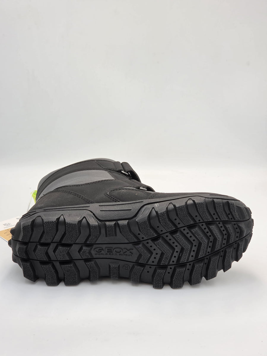 GEOX J Himalaya B.B Abx E- NYL+DBK/ Waterproof High Boots/Dark grey-Lime (J46FRE 0FU50 C1267)