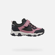 Geox Girl's Waterproof Sneakers/ Magnetar Girl/ Dark rose- black (J464LA 050FU C9321)
