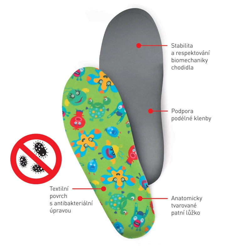Svorto Kids Orthopaedic Insoles – Green – view 2