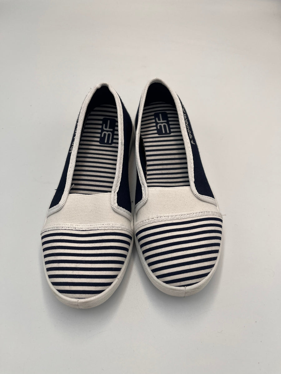 3f Slippers, girls /first steps black- white