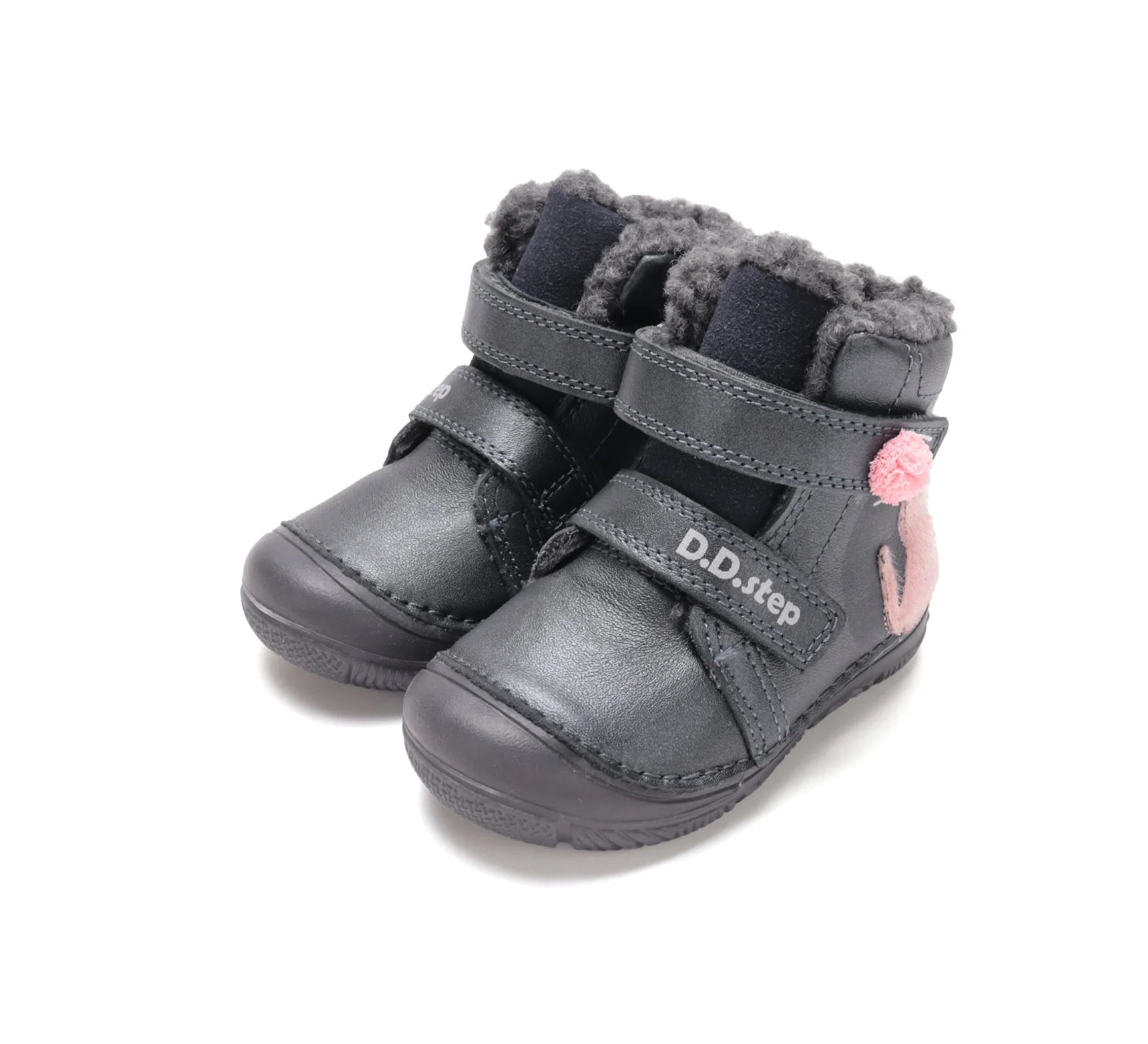 D.D.step Girl Winter boots / water repellent / black- pink (W082-62935A)