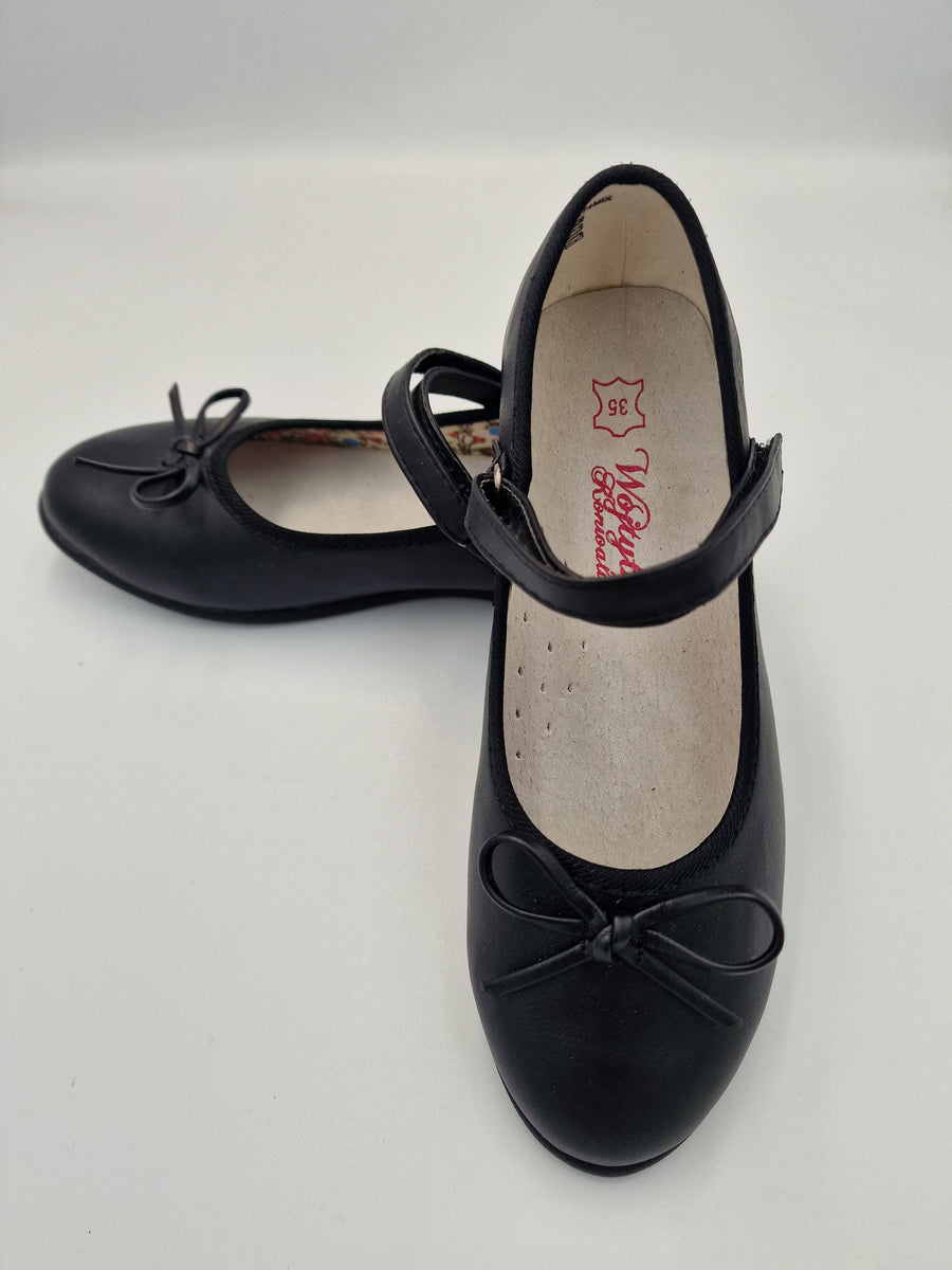 Wojtylko communion girls shoes black/5BA11174MIX