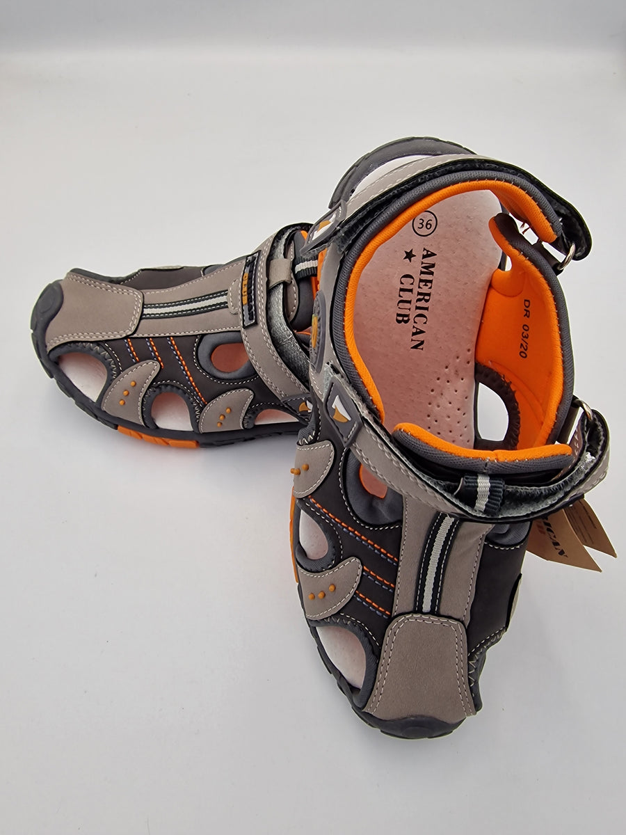 American club boys sandal Grey/orange DR 03/20