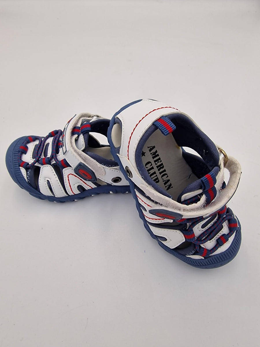 American club boys sandal White/Navy DR 08/21