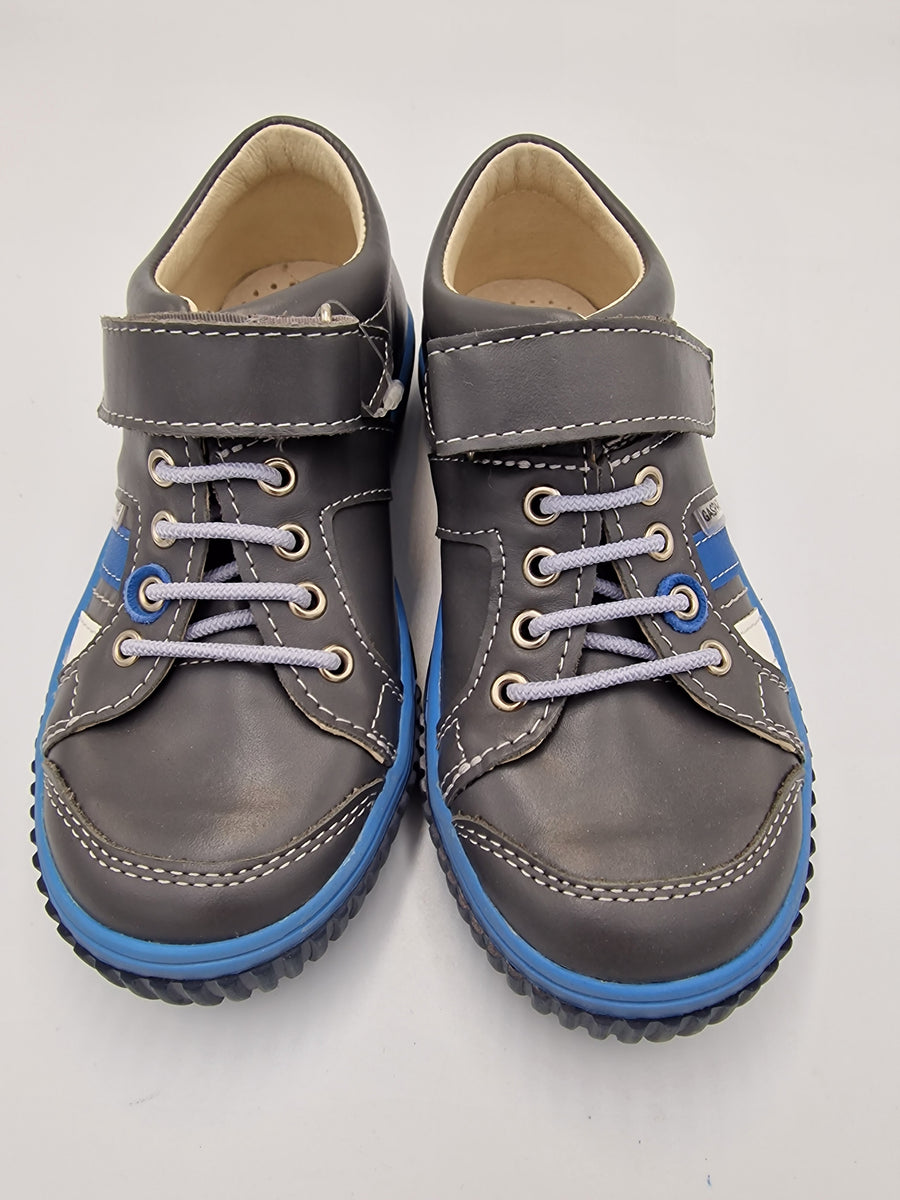 Gaspar Boys shoes, Grey/Blue