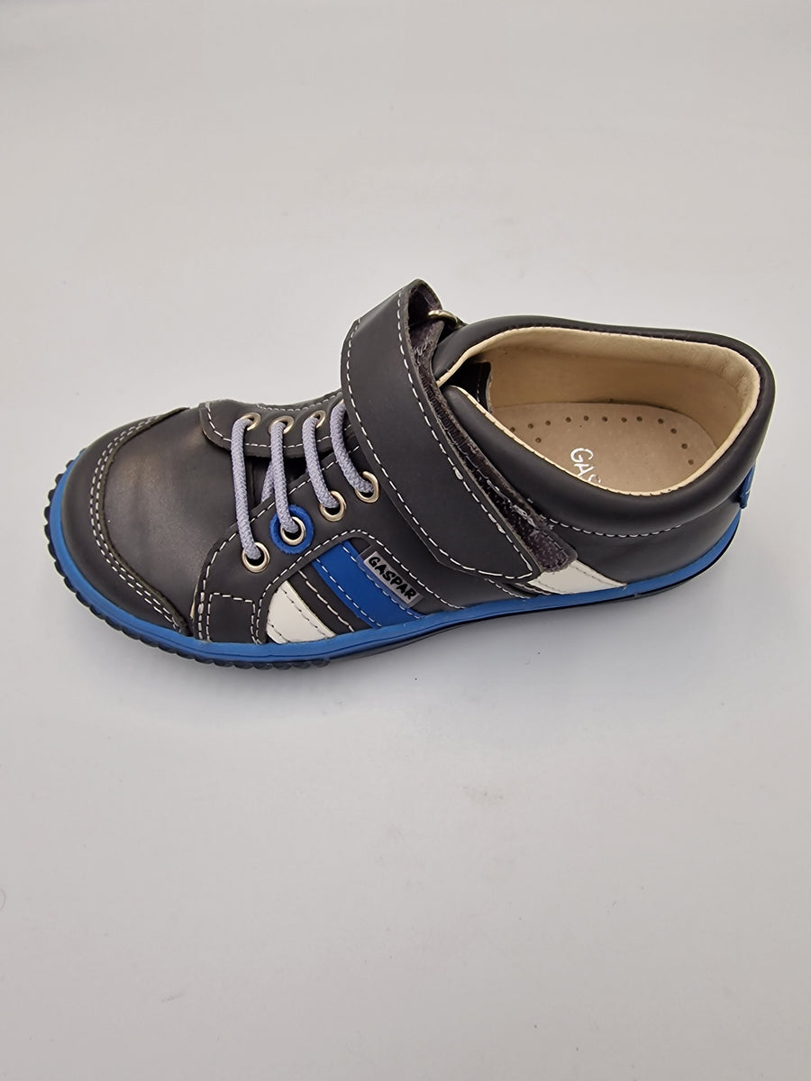 Gaspar Boys shoes, Grey/Blue