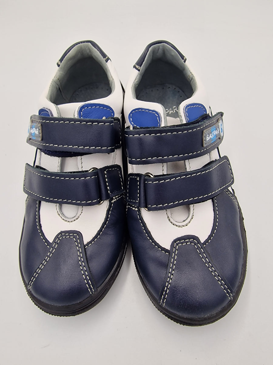 Gaspar Boys shoes, Navy/ white
