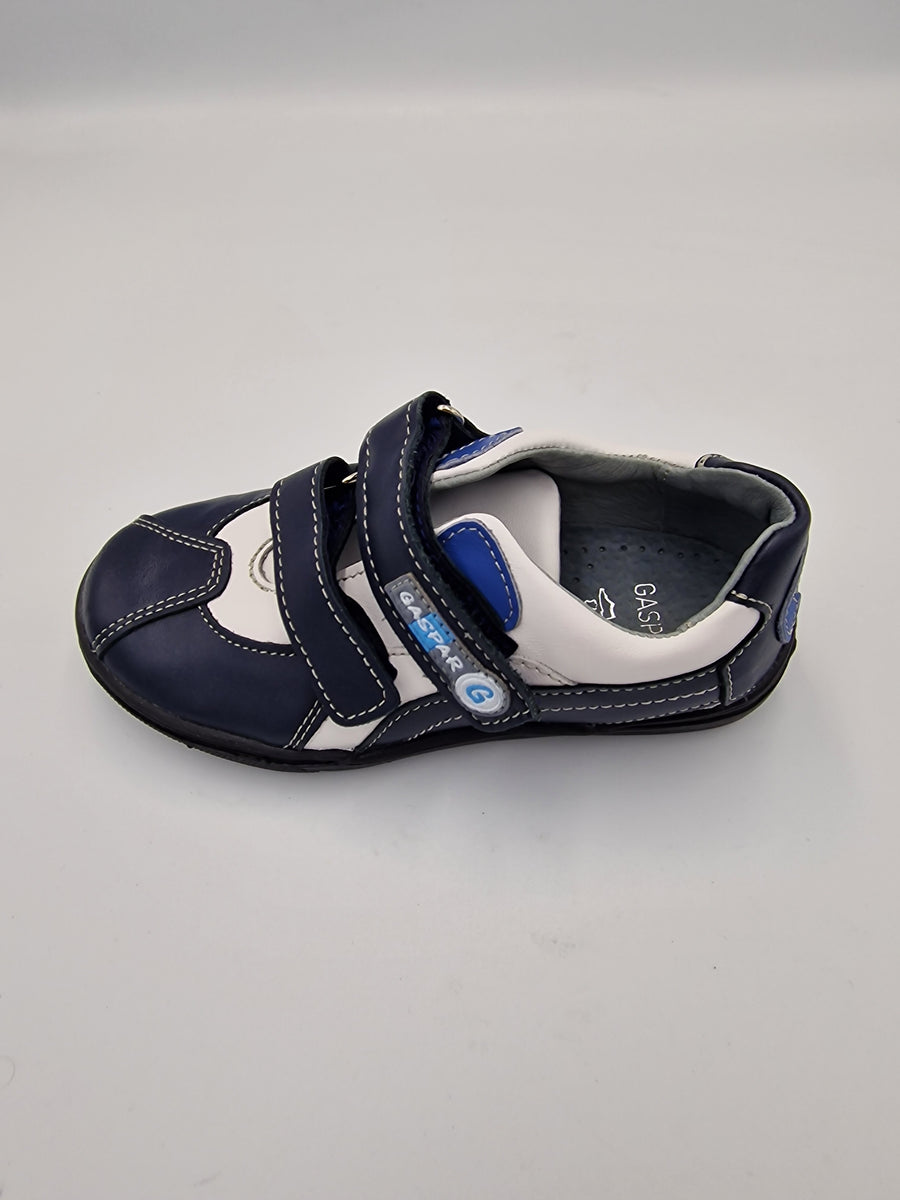 Gaspar Boys shoes, Navy/ white