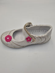 Jamet leather ballerina /Mary Jane silver/ white 282