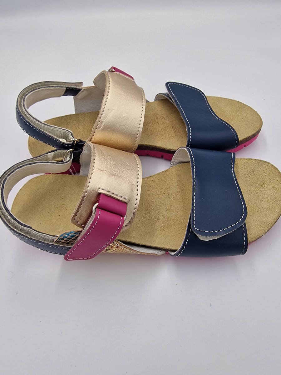 Gaspar girls sandal with arch support navy/pink (005/04)