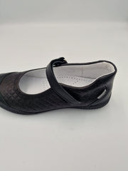 Gaspar girls ballerinas with ARCH SUPPORT /Black 155/06