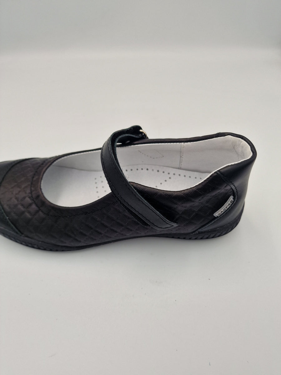 Gaspar girls ballerinas with ARCH SUPPORT /Black 155/06