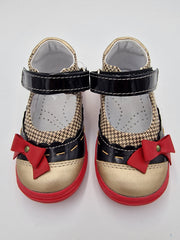Gaspar girls ballerinas with ARCH SUPPORT Beige/Black 312/31